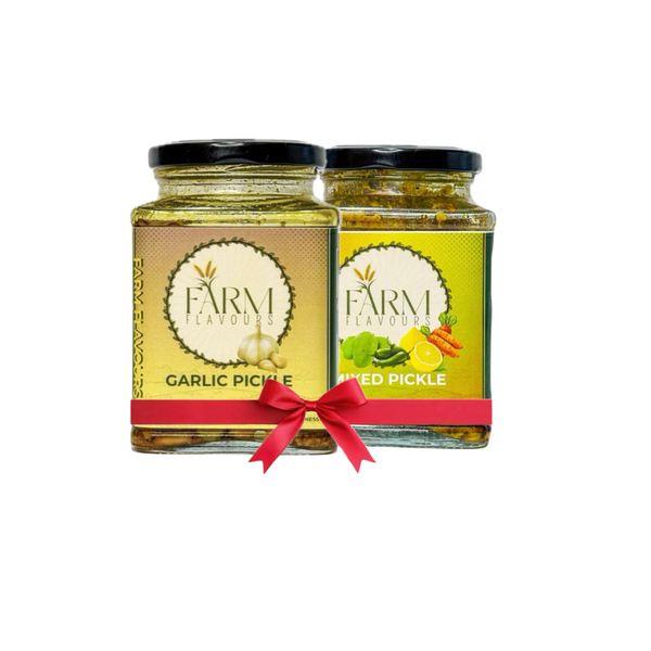 Garlic Achaar with Mixed Achaar Combo