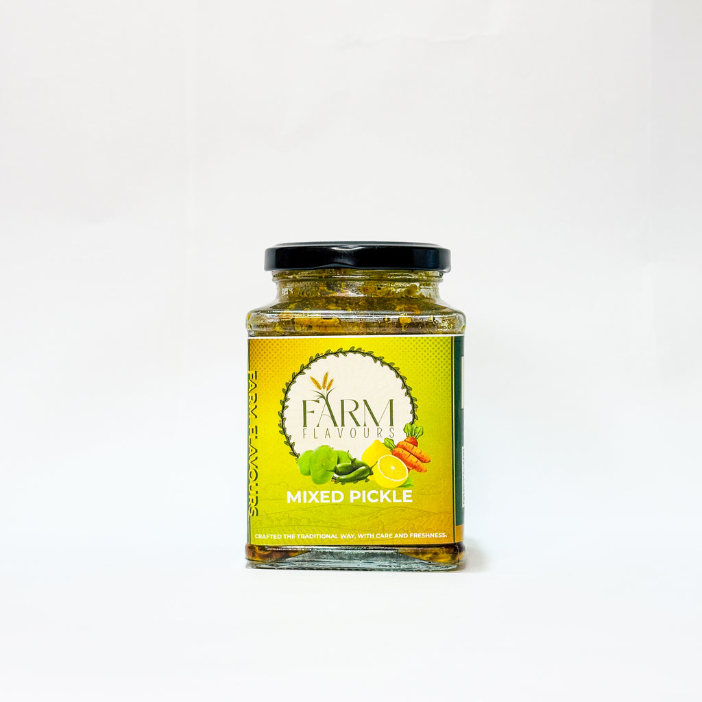 Garlic Achaar with Mixed Achaar Combo