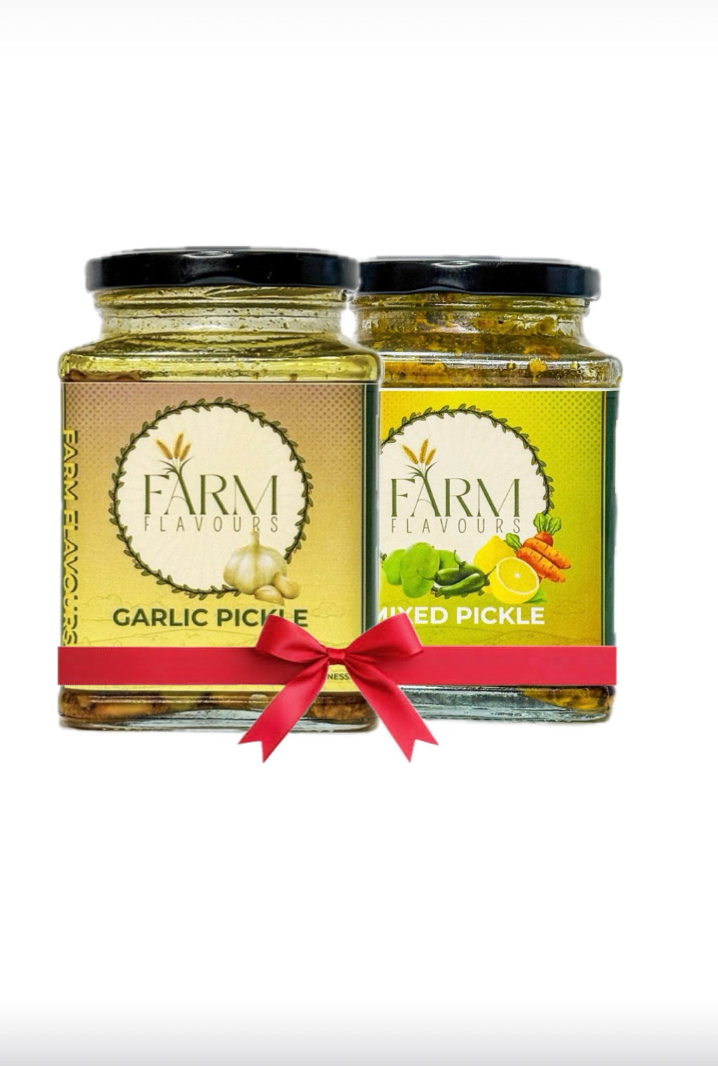 Garlic Achaar with Mixed Achaar Combo